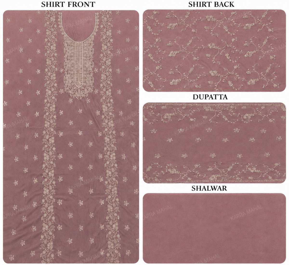 Premium 9000 China Imported Velvet –&nbsp;Royal Gala&nbsp;&amp; Sequins 3 Piece Unstitched Suit