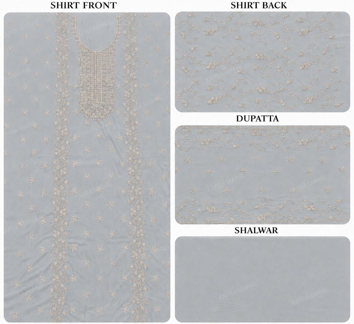 Premium 9000 China Imported Velvet –&nbsp;Royal Gala&nbsp;&amp; Sequins 3 Piece Unstitched Suit